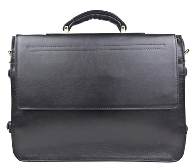 Кожаный портфель Realdo black (арт. 2017-01)