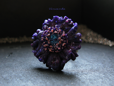 Пыльца Фей. Волшебное украшение - цветок из полимерной глины