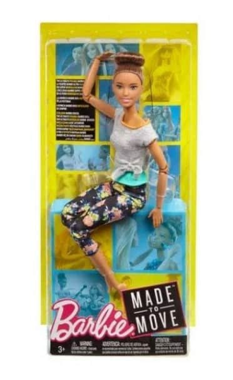 Barbie Кукла Безграничные движения Йога Шатенка 29 см, FTG82
