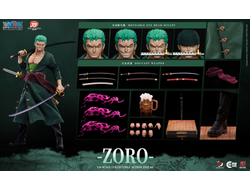 ПРЕДЗАКАЗ - Ророноа Зоро, стандартная версия (One piece)  - Коллекционная фигурка 1/6 One Piece Zoro (Standard version) (PP-200595) - Pixel Poses ?ЦЕНА: 34800 РУБ.?