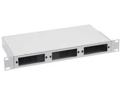 Оптический кросс высотой 1U под 3 сменные планки.