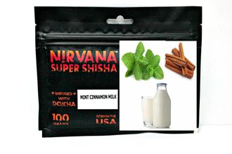 Табак Nirvana Super Shisha Mint Cinnamon Milk Молоко Корица Мята 100 гр