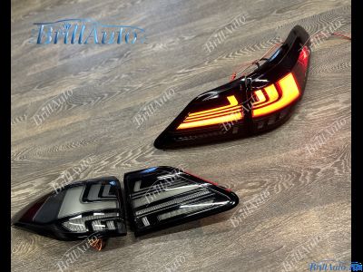 Стопы Lexus RX 2009-2015 черные с анимацией