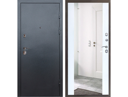 Дверь стальная Техно Зеркало белый софт