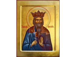 Авенир Индийский, Святой Царь. Рукописная православная икона.
