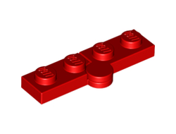 Hinge Plate 1 x 4 Swivel 2429 / 2430, Red (2429c01 / 6102786 / 6416443 / 74230)