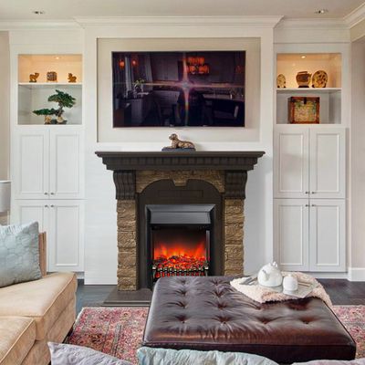 Электрокамин Дублин AO M4 с очагом Fobos