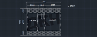 Дом 6 на 8 из бревна