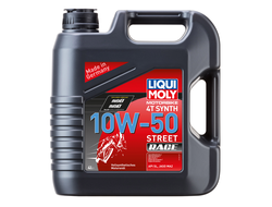 Масло моторное Liqui Moly Motorbike 4T Synth Street Race 10W-50 (Синтетическое) - 4 Л (7508)