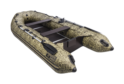 Моторная лодка Ривьера Компакт 3400 СК камуфляж камыш