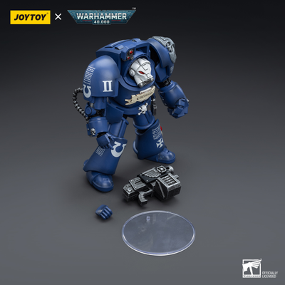 Терминатор Ультрамаринов (Warhammer 40k) - КОЛЛЕКЦИОННАЯ ФИГУРКА 1/18 Ultramarines Terminators Brother Caesaran (JT6694) - JOYTOY
