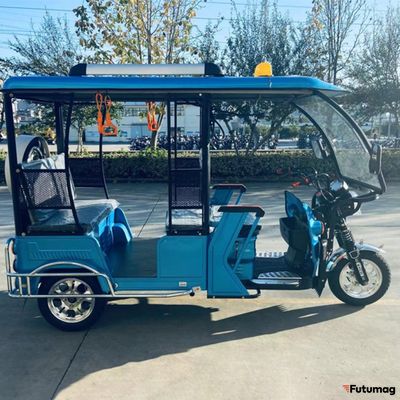 Трицикл пассажирский GreenCamel Пони Рикша (48V 1000W 30 км/ч) крыша, дифф