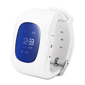 Детские часы-телефон с GPS-трекером Smart Baby Watch Q50 Кремовые
