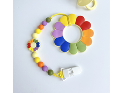 Грызунок из пищевого силикона на держателе ЦВЕТОК