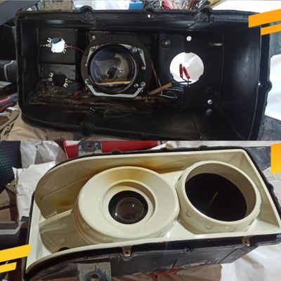 Светодиодные билед линзы для КамАЗ- 4308, 6511, 6520 ЕВРО-3 Aozoom Truck Trailer 24 вольта, версия фар №2