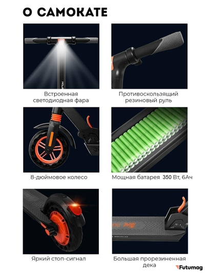 Электросамокат KUGOO S1 Черный + Гидроизоляция