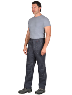 Брюки "СИРИУС-Фаворит-Люкс" т.серый с серым