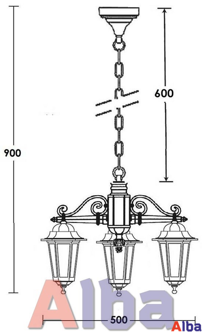 Petersburg S 79870/3 Парковый светильник