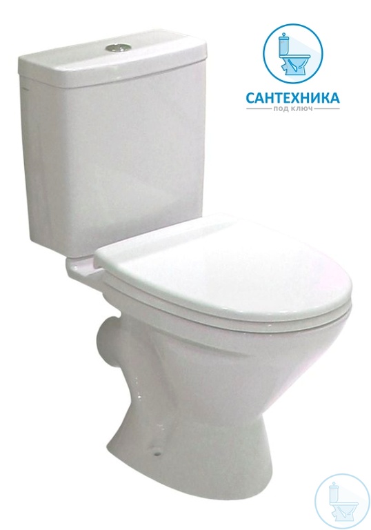 Унитаз SANTEK Лига косой выпуск с доставкой, демонтажем и установкой