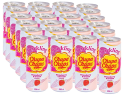 Chupa Chups Газированный Напиток Клубничный крем 250мл (24)