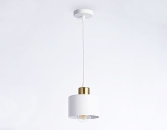 Ambrella светильник подвесной LOFT E27 40W d120x940 белый/латунь TRADITIONAL TR8112 WH/BS