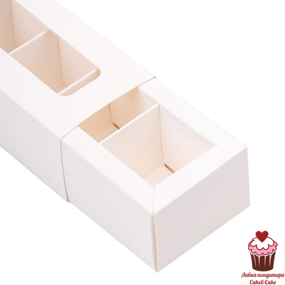 Коробка для 5 конфет Белая