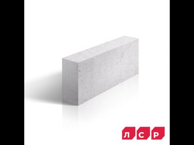 Газобетон ЛСР D500, 75х250х625мм прямой блок