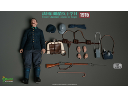 Французский альпийский стрелок 1915 г - Коллекционная ФИГУРКА 1/6 France Chasseurs Alpins in Vosges 1915 (QOM-1041) - QORANGE QOTOYS
