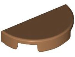 Tile, Round 1 x 2 Half, Medium Nougat (1748 / 6440958 / 6510072)
