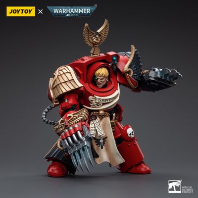 Терминатор Кровавых Ангелов (Warhammer 40k) - КОЛЛЕКЦИОННАЯ ФИГУРКА 1/18 Blood Angels Assault Terminators Sergeant Santoro (JT5505) - JOYTOY