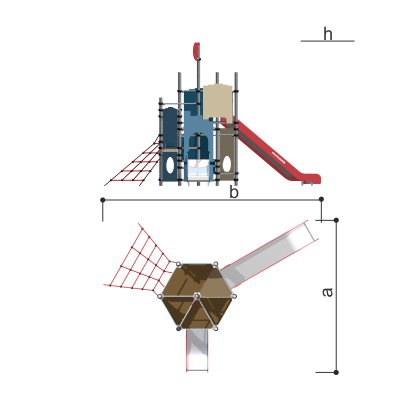 Уличный игровой комплекс для детей Romana 101.102.00