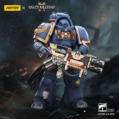 Ультрамарин в тяжелой броне (Warhammer 40K) - КОЛЛЕКЦИОННАЯ ФИГУРКА 1/18 Ultramarines: Heavy Artificer Armor with Relic Multi-Melt (JT02830) - JOYTOY