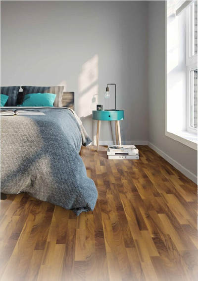 Ламинат Wineo Орех Натуральный LA012N в интерьере