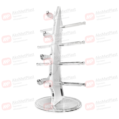 HG4S Стойка для очков и оправ настольная на 4 места, без замков, белая