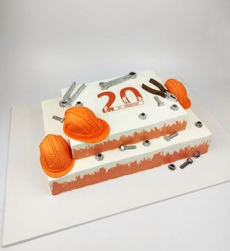 Двухъярусный прямоугольный торт