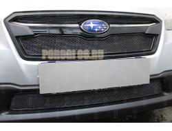 Защита радиатора Subaru XV 2017- black низ PREMIUM