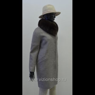 Российское пальто для женщин зимнее Арти мода Arti moda 1739 серое