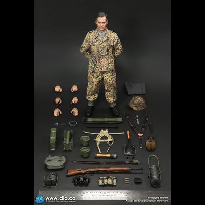Немецкий солдат  - Коллекционная фигурка 1/6 scale WWII German 12th SS Panzer Division Oberschu?tze (D80171) - DiD