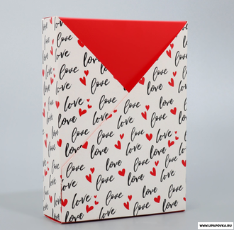 Складная коробка «Love», 21× 15 × 5 см