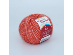 Пряжа для вязания  Фиджи Троицкой фабрики 20% мериносовая шерсть, 60% хлопок, 20% акрил моточки по 50 грамм длина нити 95 метров цвет розовый  58