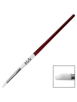 Кисть силиконовая Sculptor белая Вогнутая Лопатка