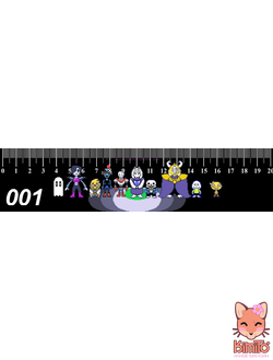 Undertale  линейка ламинированная в ассортименте