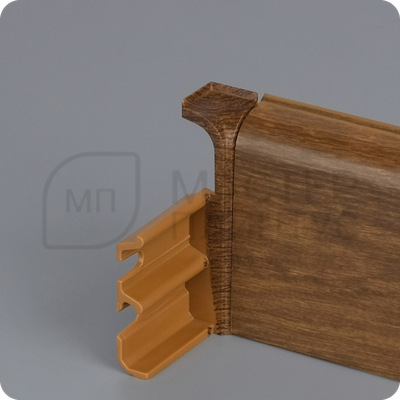 Плинтус с кабель-каналом Comfort Classic 80 80х16х2200 мм. Орех 224