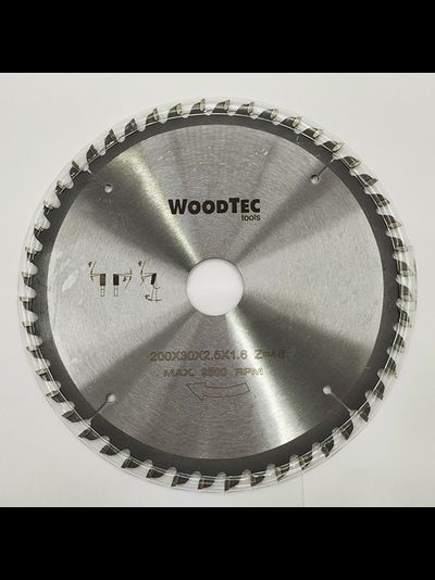 Пила дисковая 200 х 30 х 2,5/1,6 Z48 WZ WoodTec, от