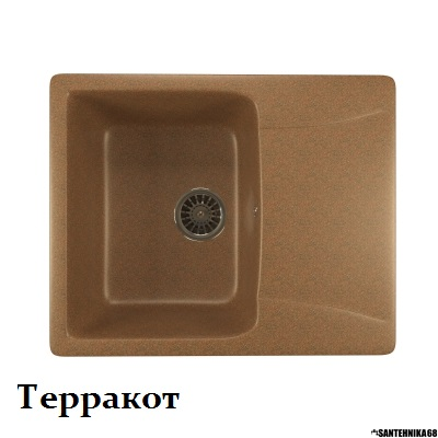 Мойки из искусственного мрамора MIXLINE ML-GM26 с крылом 470*580*190мм