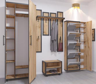 Обувница Афина-5 Дуэт (зеркало)