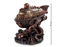 Модель № WS-295: Шкатулка в стиле стимпанк "Батискаф в щупальцах осьминога"