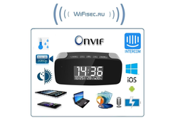 WiFi видеоняня/охранная видеокамера с информатором времени, температуры и влажности в помещении, с DVR, Full HD (TinyCam)
