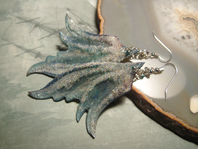Волшебные серьги "Крылышки Морозной Феи"