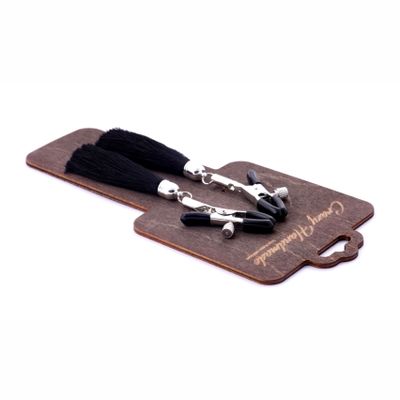 CH-8101 Зажимы на соски прищепки с кисточками из шелка Crazy Handmade